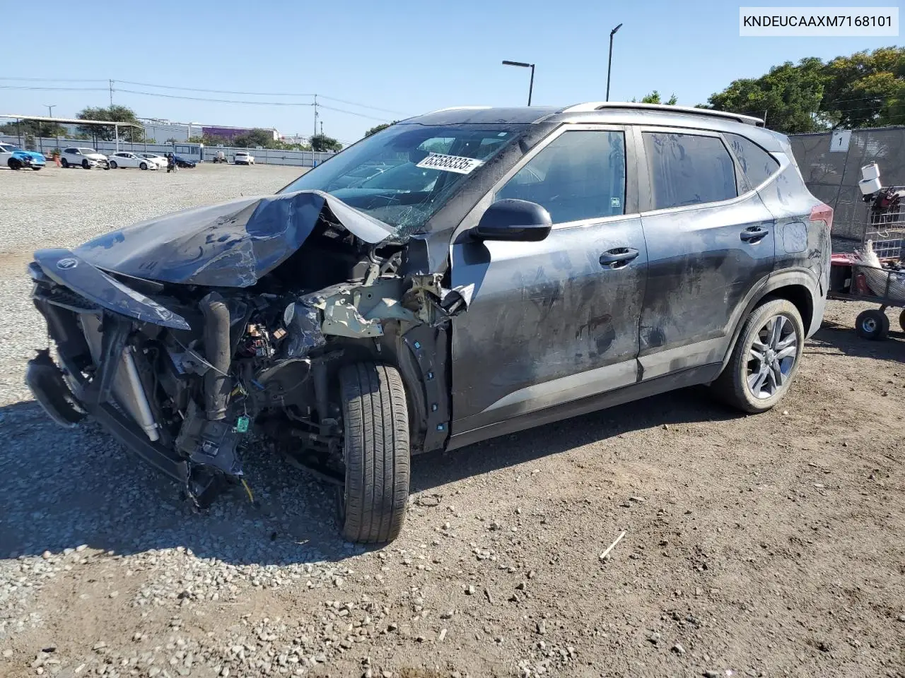 2021 Kia Seltos S VIN: KNDEUCAAXM7168101 Lot: 63588335
