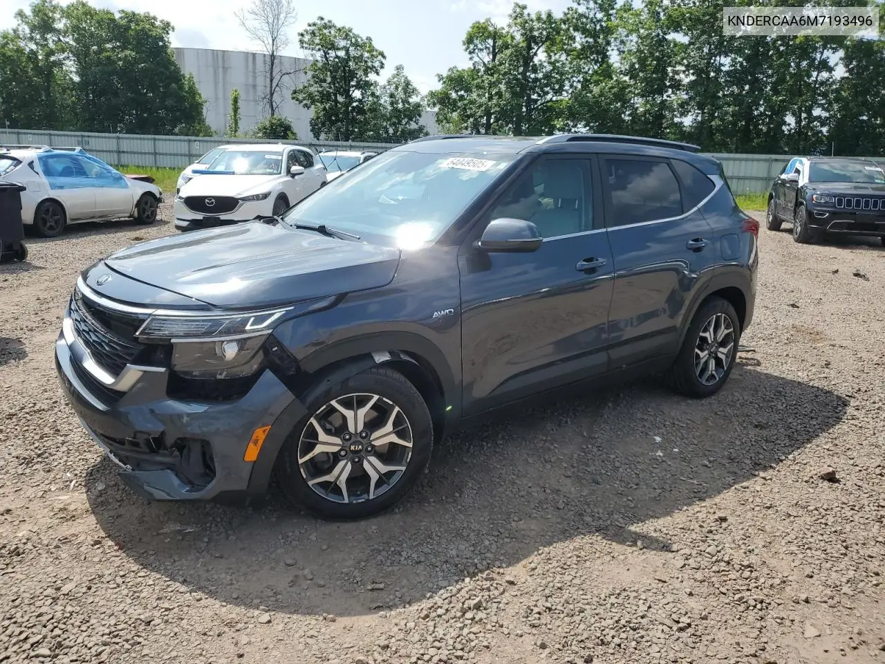 2021 Kia Seltos Ex VIN: KNDERCAA6M7193496 Lot: 64049505