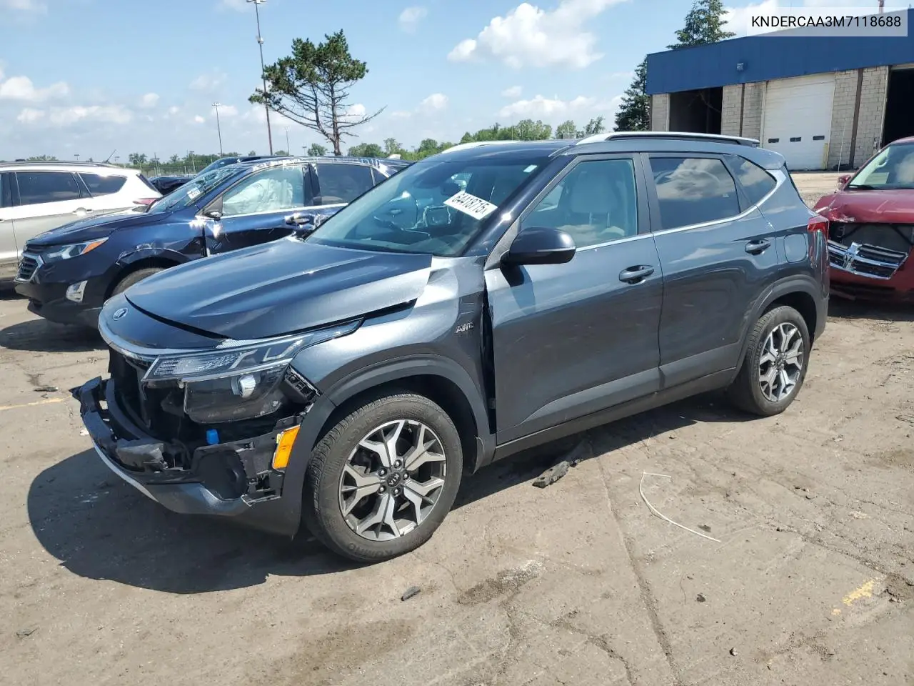 2021 Kia Seltos Ex VIN: KNDERCAA3M7118688 Lot: 64418715