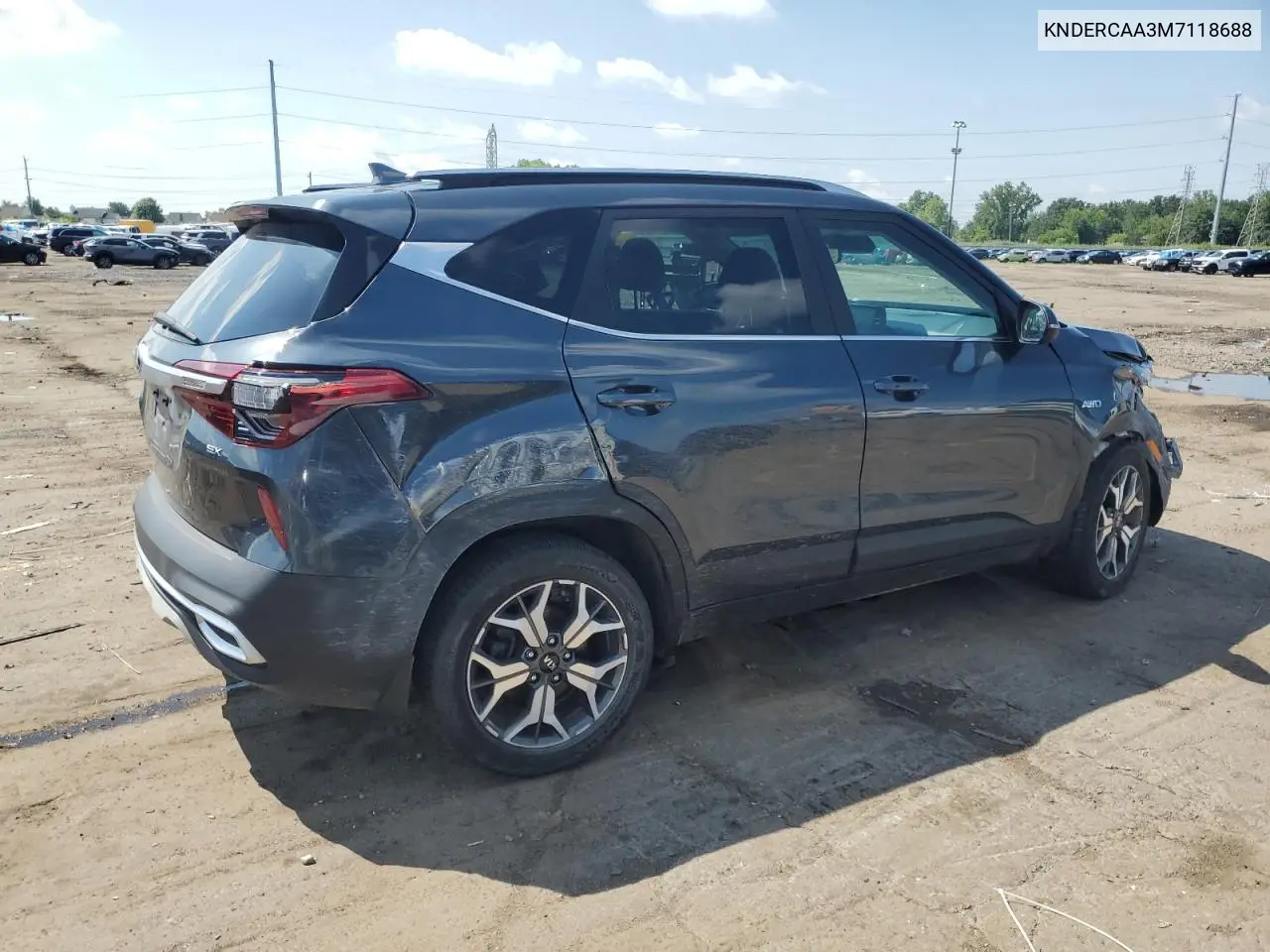 2021 Kia Seltos Ex VIN: KNDERCAA3M7118688 Lot: 64418715