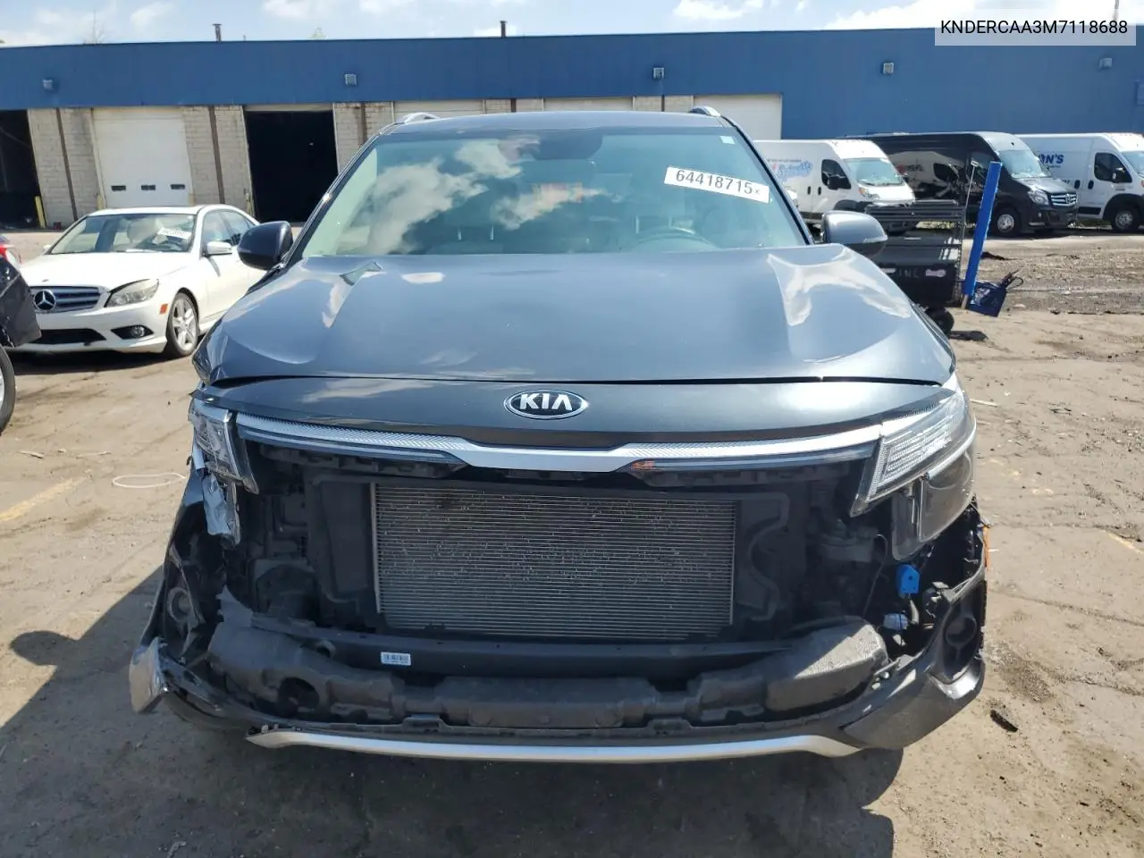 2021 Kia Seltos Ex VIN: KNDERCAA3M7118688 Lot: 64418715