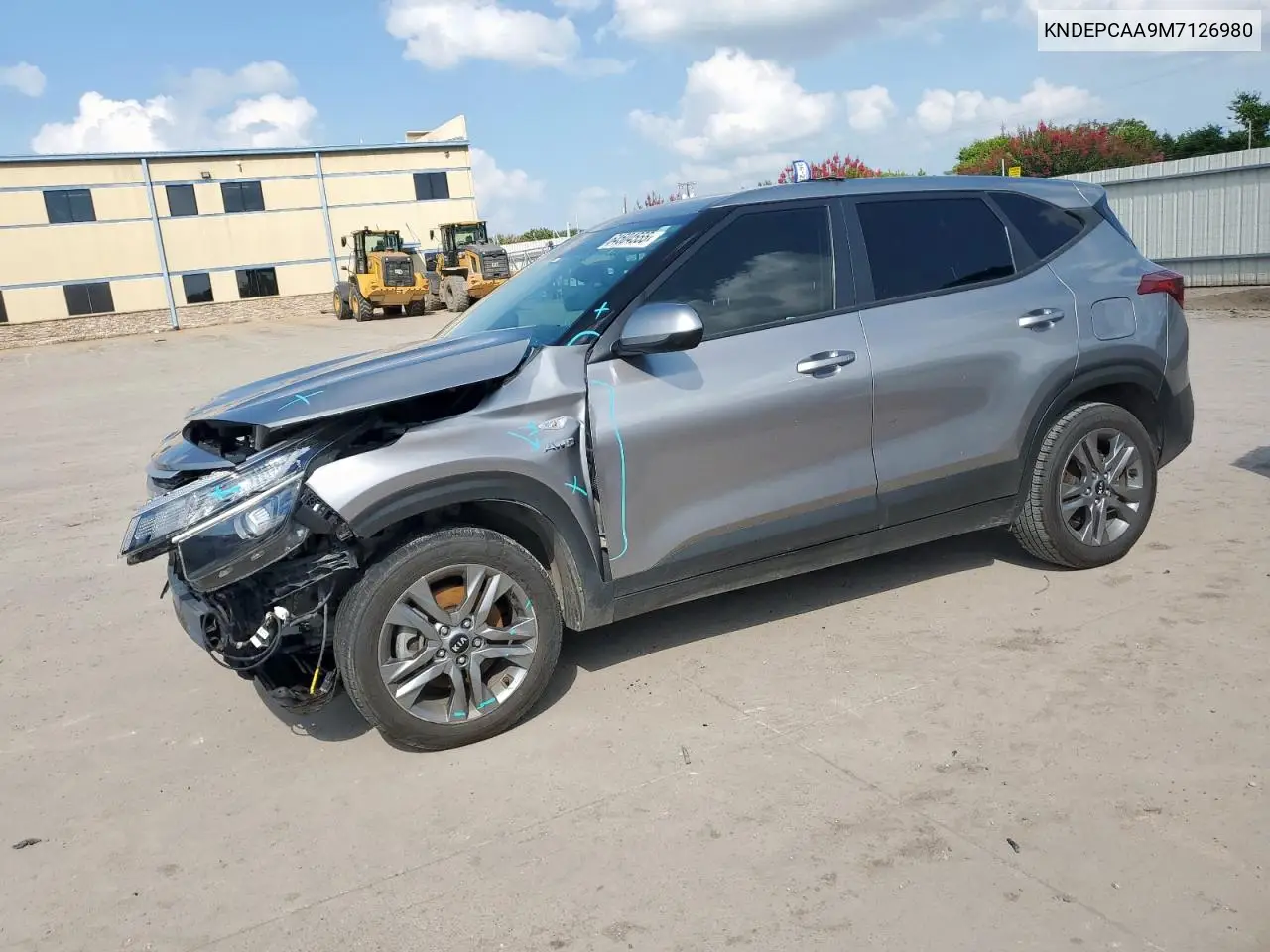2021 Kia Seltos Lx VIN: KNDEPCAA9M7126980 Lot: 64504555