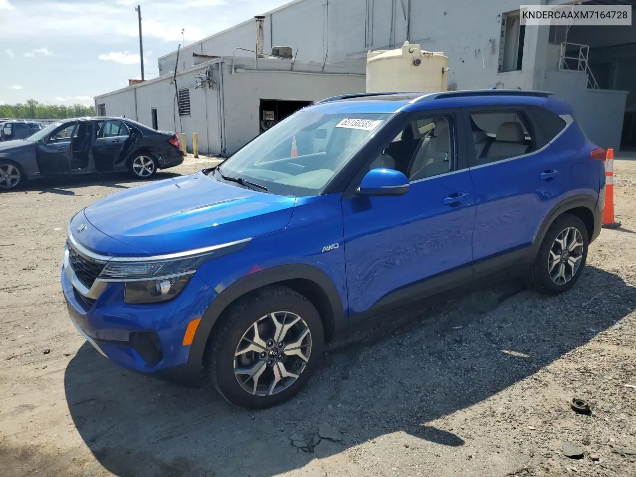 2021 Kia Seltos Ex VIN: KNDERCAAXM7164728 Lot: 65156585