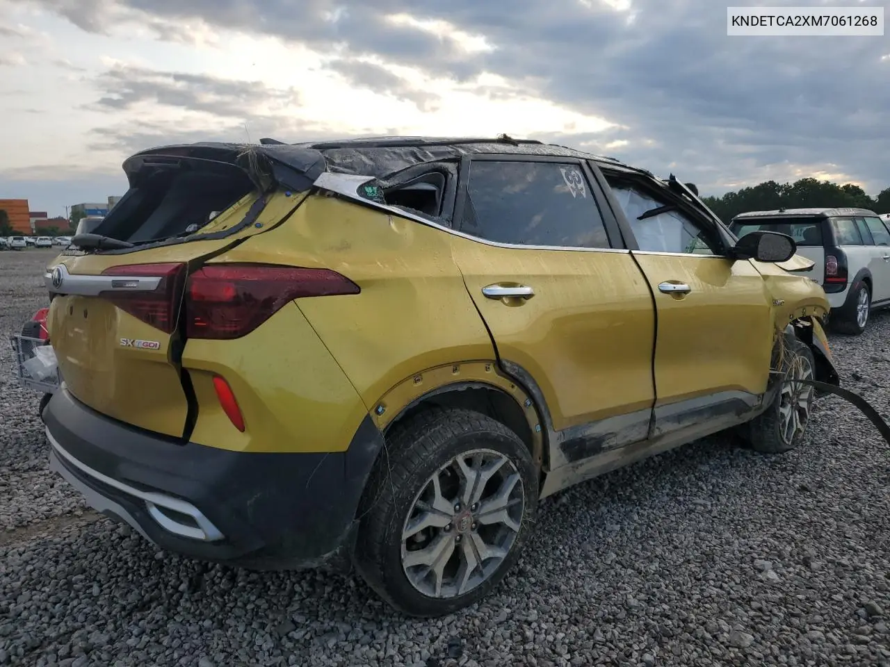2021 Kia Seltos Sx VIN: KNDETCA2XM7061268 Lot: 65314395