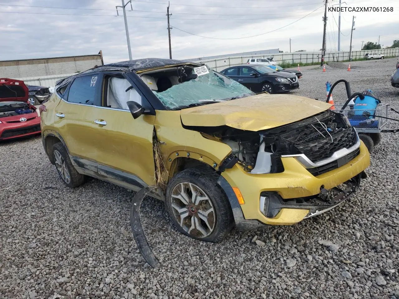 2021 Kia Seltos Sx VIN: KNDETCA2XM7061268 Lot: 65314395