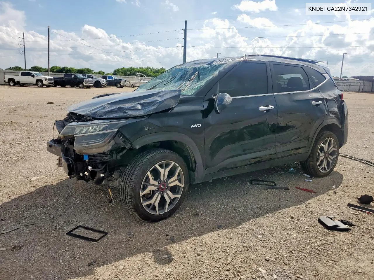 2022 Kia Seltos Sx VIN: KNDETCA22N7342921 Lot: 62531355