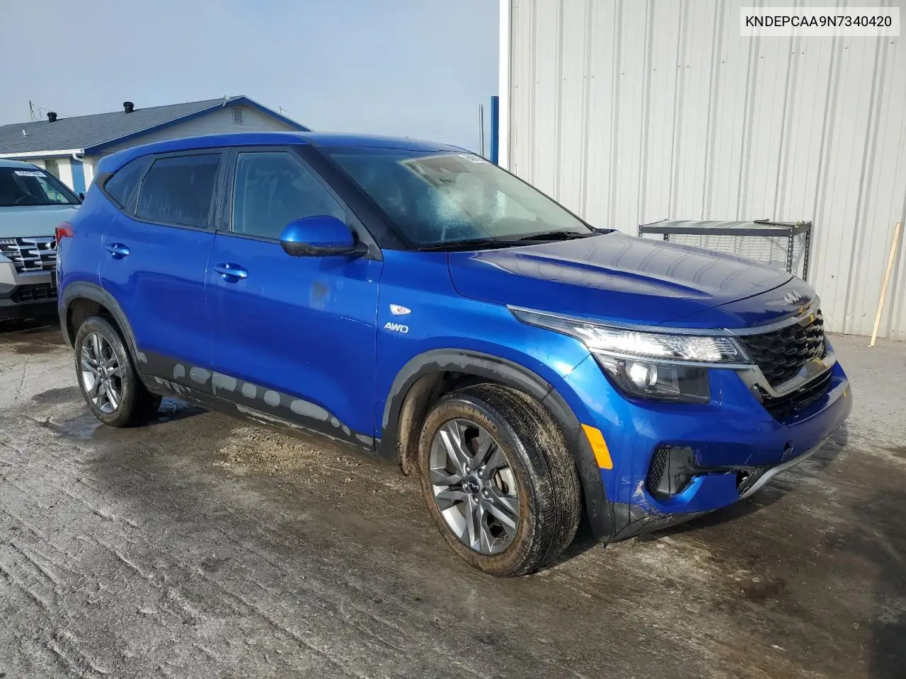 2022 Kia Seltos Lx VIN: KNDEPCAA9N7340420 Lot: 64361755