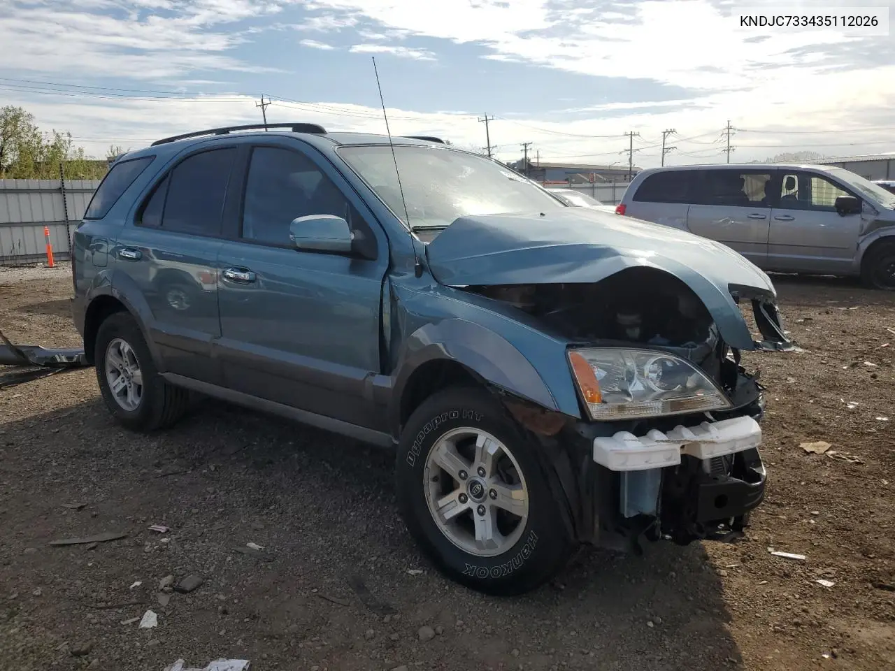 2003 Kia Sorento Ex VIN: KNDJC733435112026 Lot: 55754645