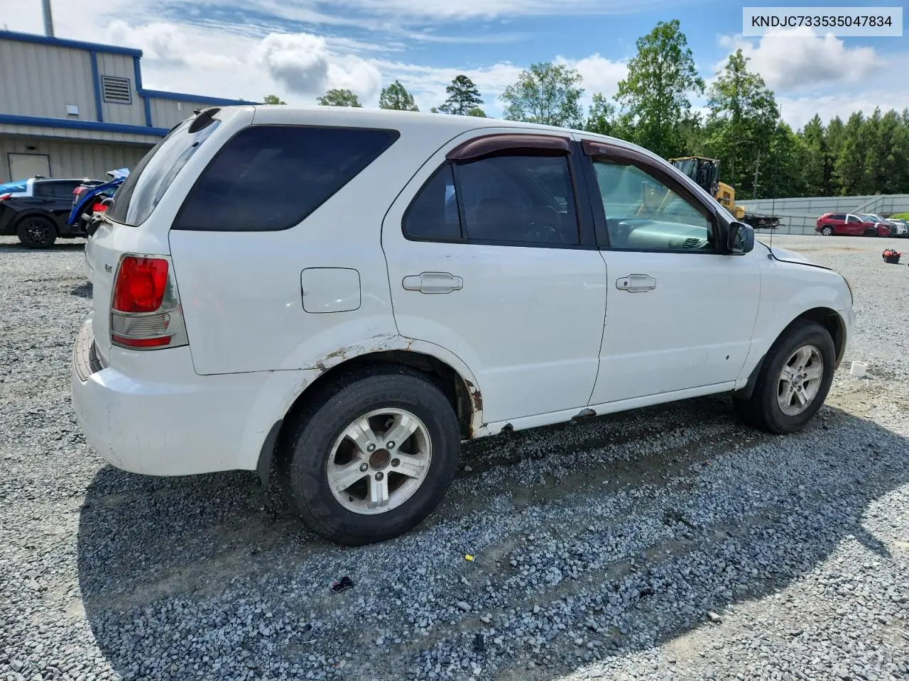 2003 Kia Sorento Ex VIN: KNDJC733535047834 Lot: 60275925