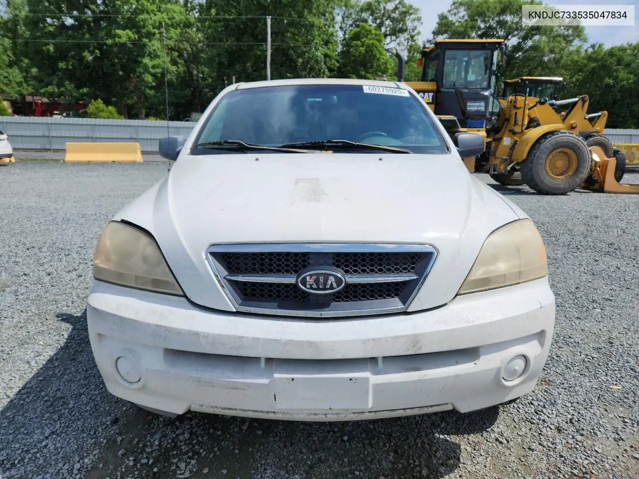 2003 Kia Sorento Ex VIN: KNDJC733535047834 Lot: 60275925