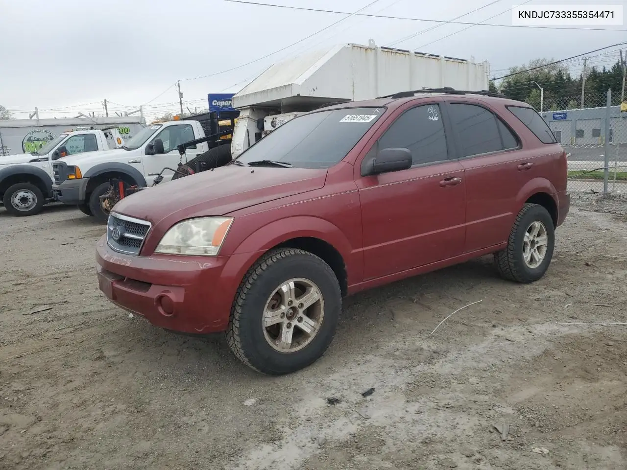 2005 Kia Sorento Ex VIN: KNDJC733355354471 Lot: 51651945