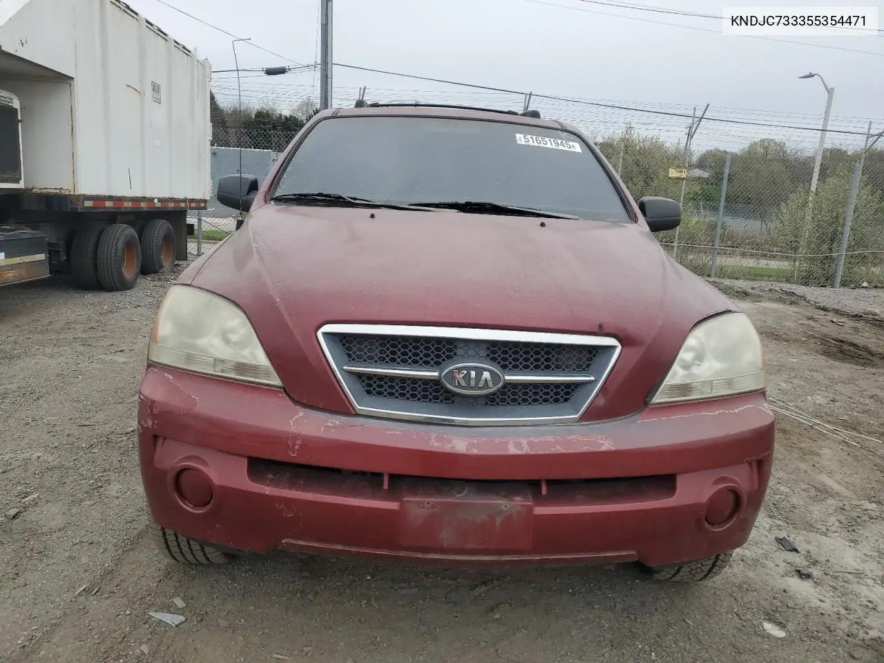2005 Kia Sorento Ex VIN: KNDJC733355354471 Lot: 51651945