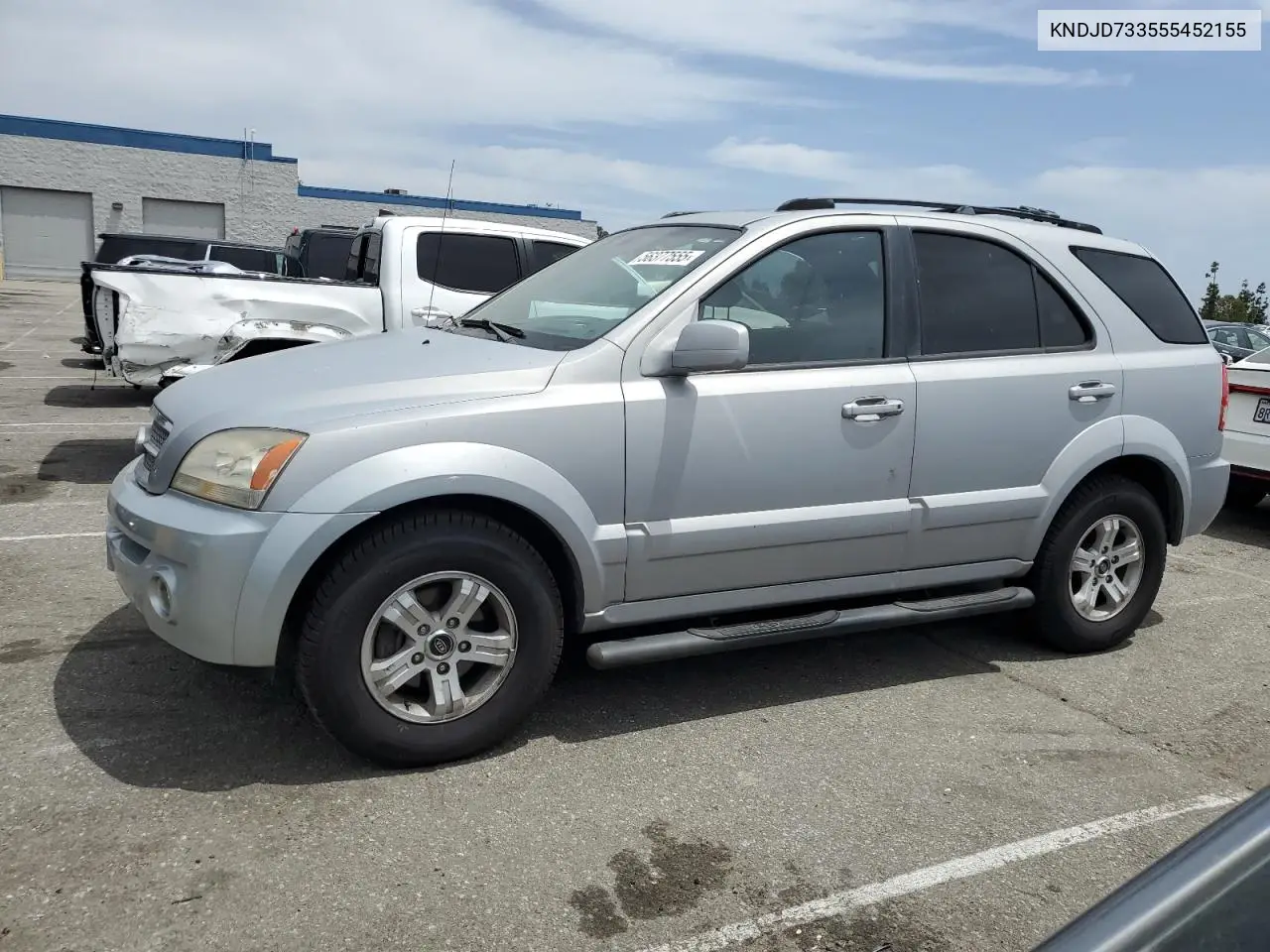 2005 Kia Sorento Ex VIN: KNDJD733555452155 Lot: 56377555
