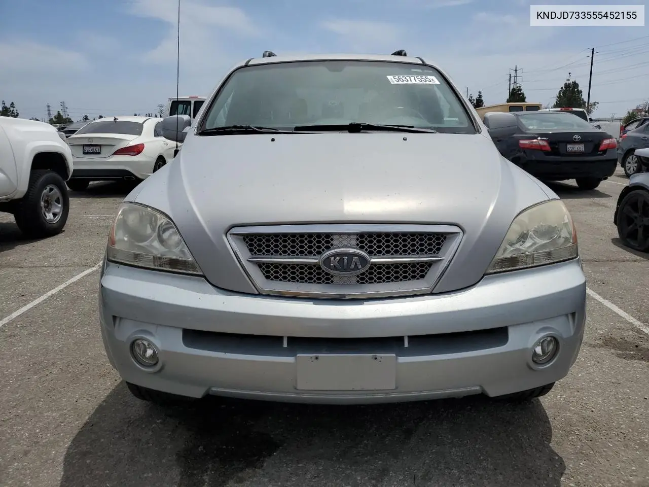 2005 Kia Sorento Ex VIN: KNDJD733555452155 Lot: 56377555