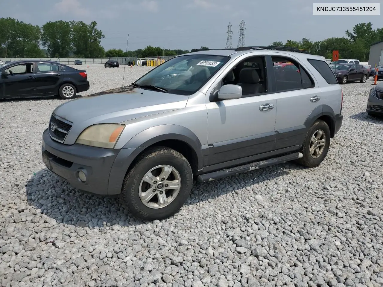 2005 Kia Sorento Ex VIN: KNDJC733555451204 Lot: 60593635