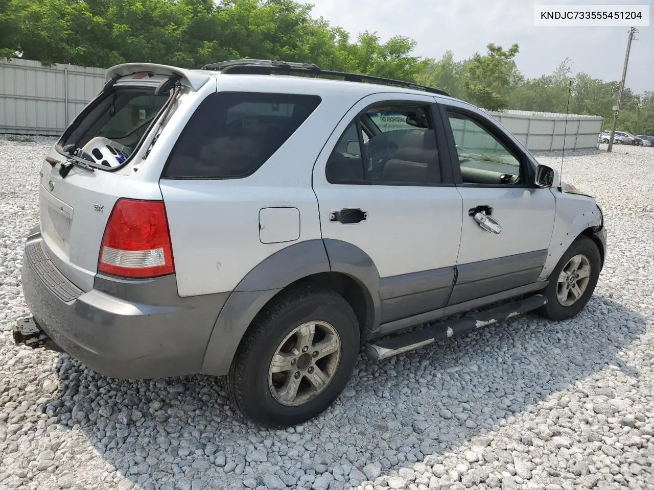 2005 Kia Sorento Ex VIN: KNDJC733555451204 Lot: 60593635