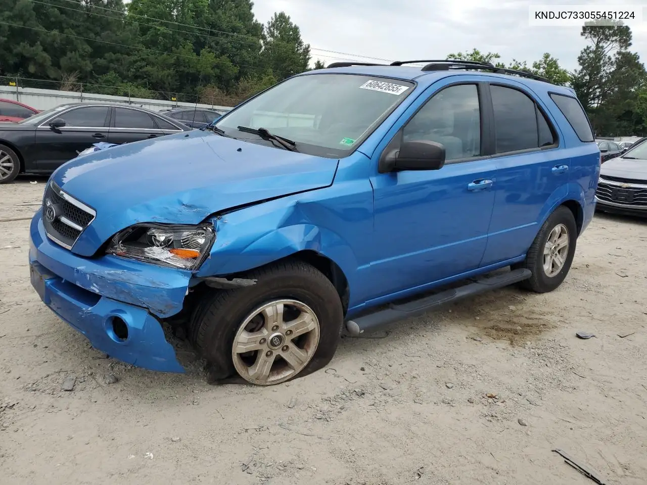 2005 Kia Sorento Ex VIN: KNDJC733055451224 Lot: 60642855