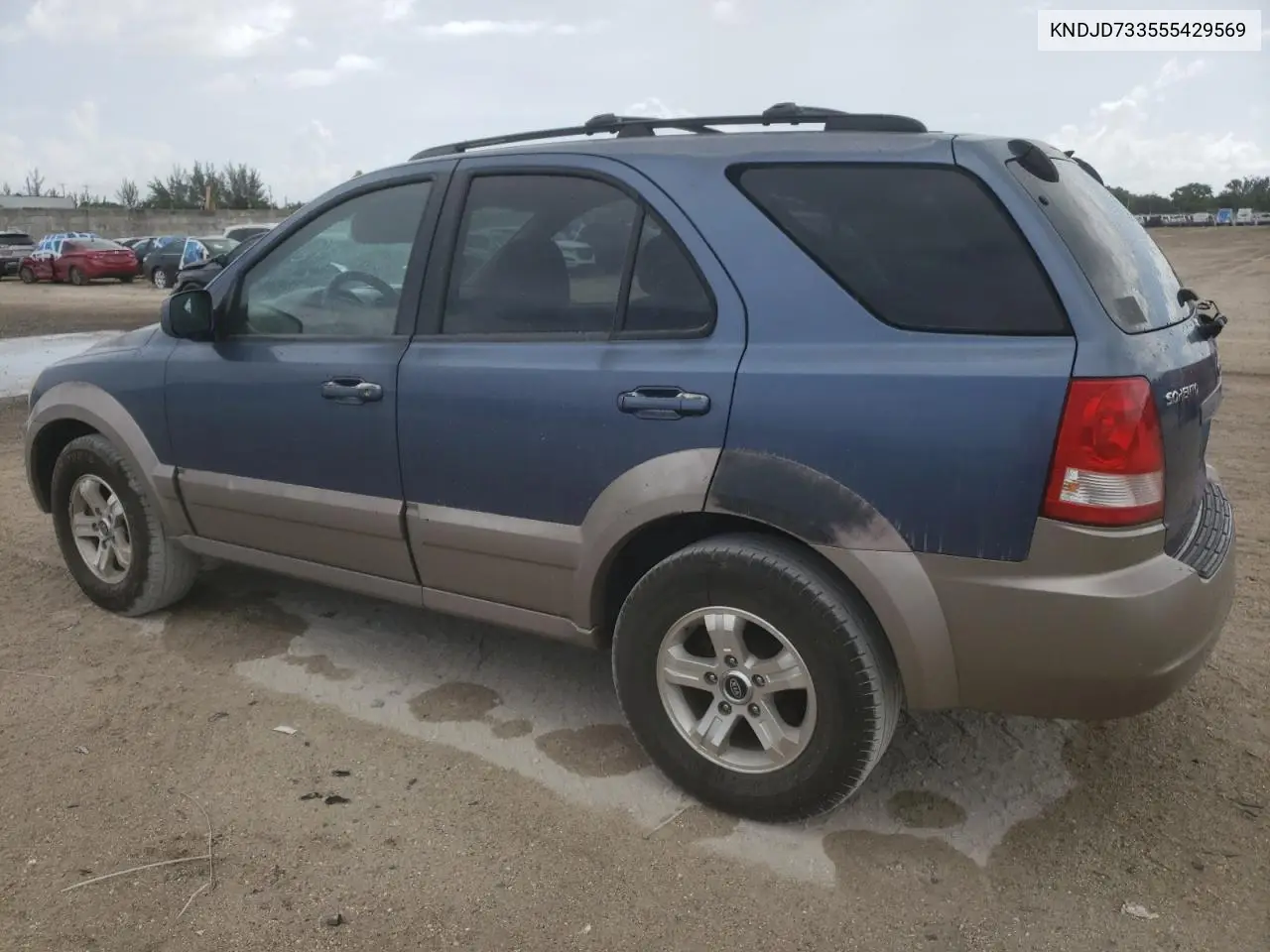2005 Kia Sorento Ex VIN: KNDJD733555429569 Lot: 61785325