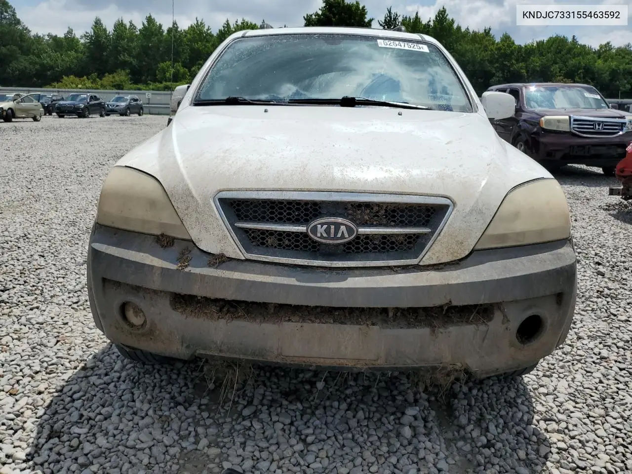 2005 Kia Sorento Ex VIN: KNDJC733155463592 Lot: 62647525