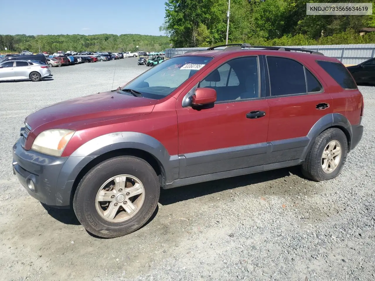 2006 Kia Sorento Ex VIN: KNDJC733565634619 Lot: 53360795