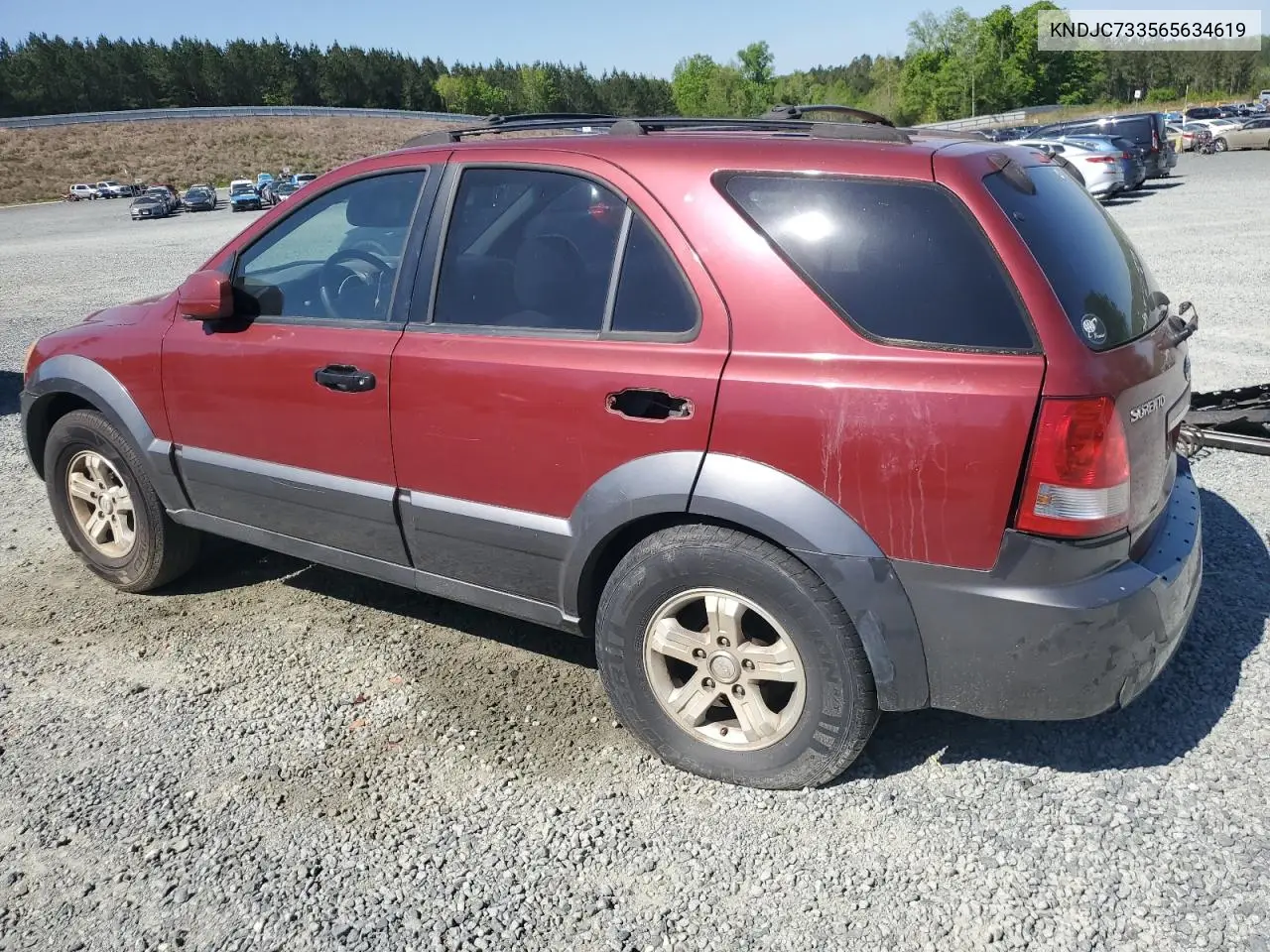2006 Kia Sorento Ex VIN: KNDJC733565634619 Lot: 53360795