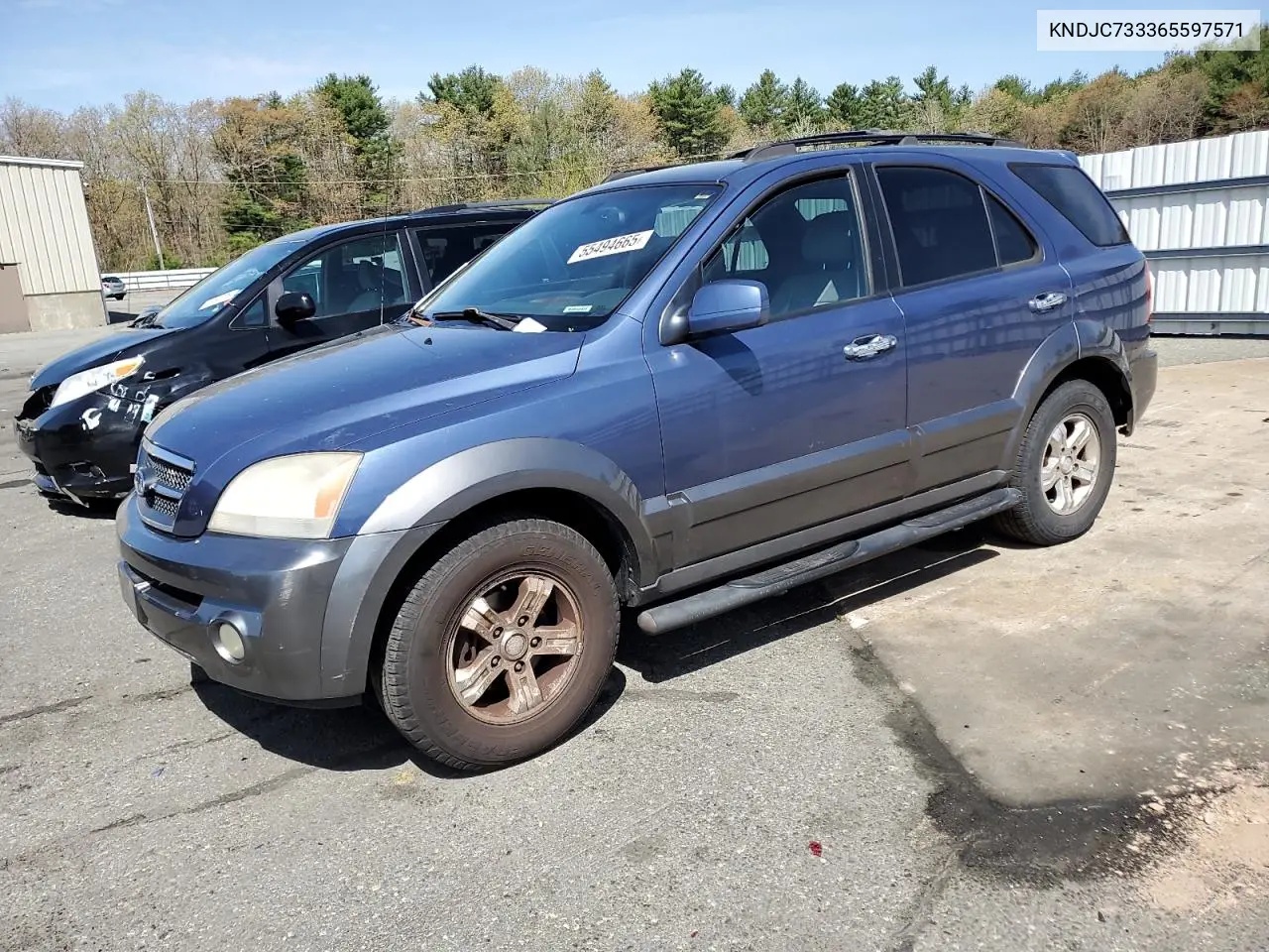 2006 Kia Sorento Ex VIN: KNDJC733365597571 Lot: 55494665