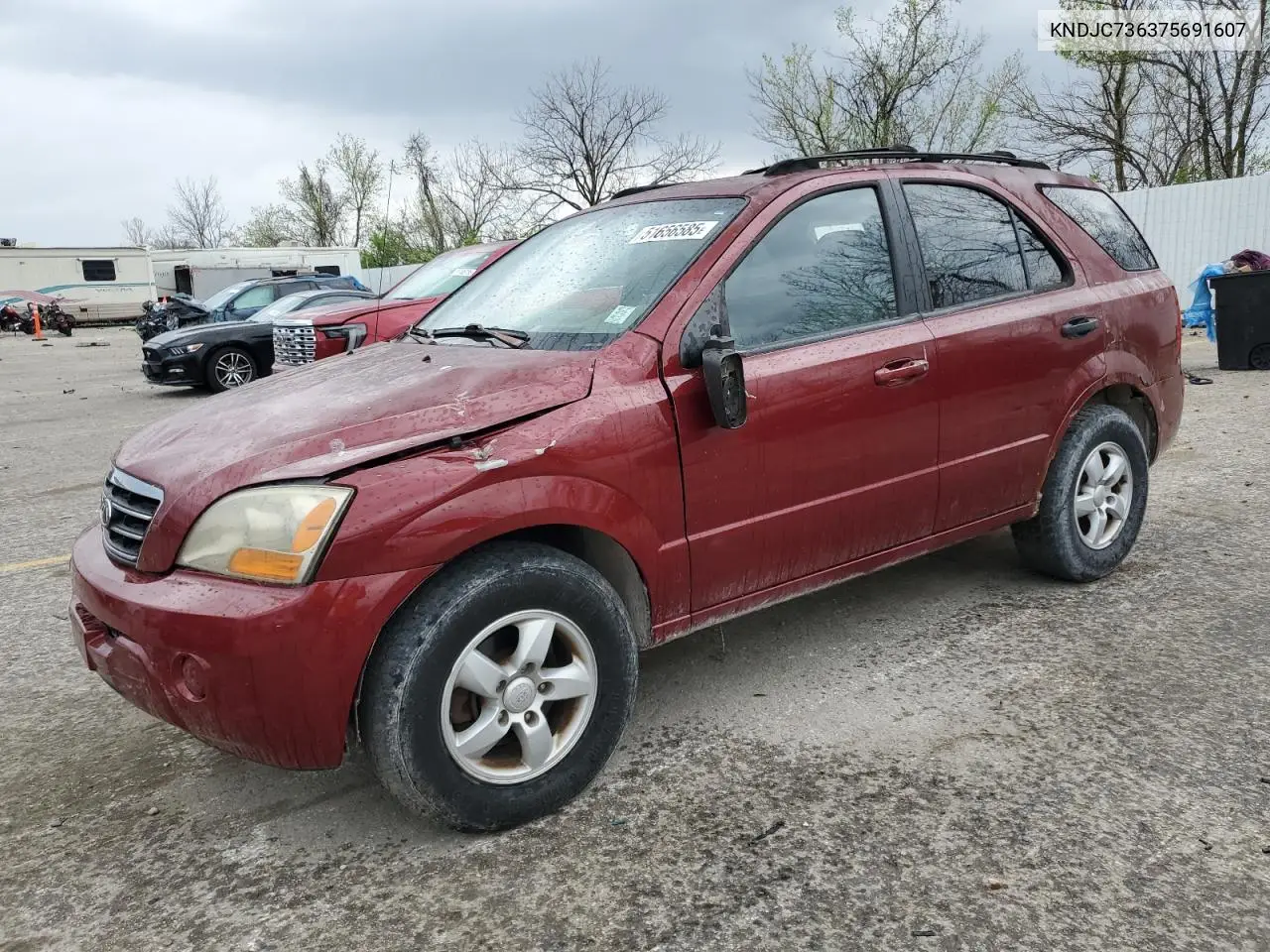 2007 Kia Sorento Ex VIN: KNDJC736375691607 Lot: 51656585