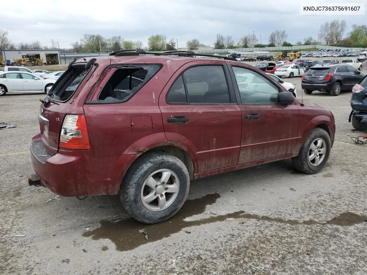 2007 Kia Sorento Ex VIN: KNDJC736375691607 Lot: 51656585