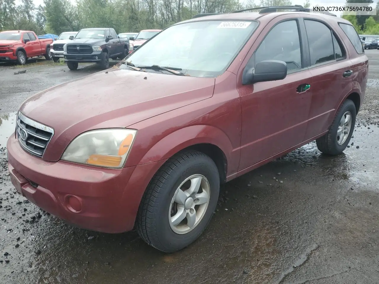 2007 Kia Sorento Ex VIN: KNDJC736X75694780 Lot: 56625315