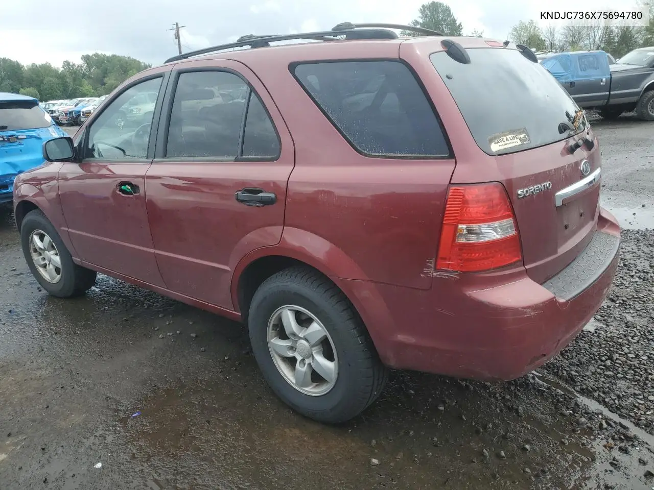 2007 Kia Sorento Ex VIN: KNDJC736X75694780 Lot: 56625315