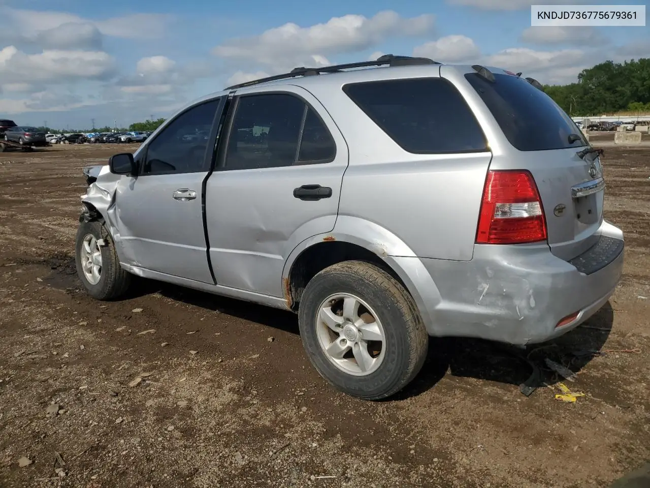 2007 Kia Sorento Ex VIN: KNDJD736775679361 Lot: 58926595