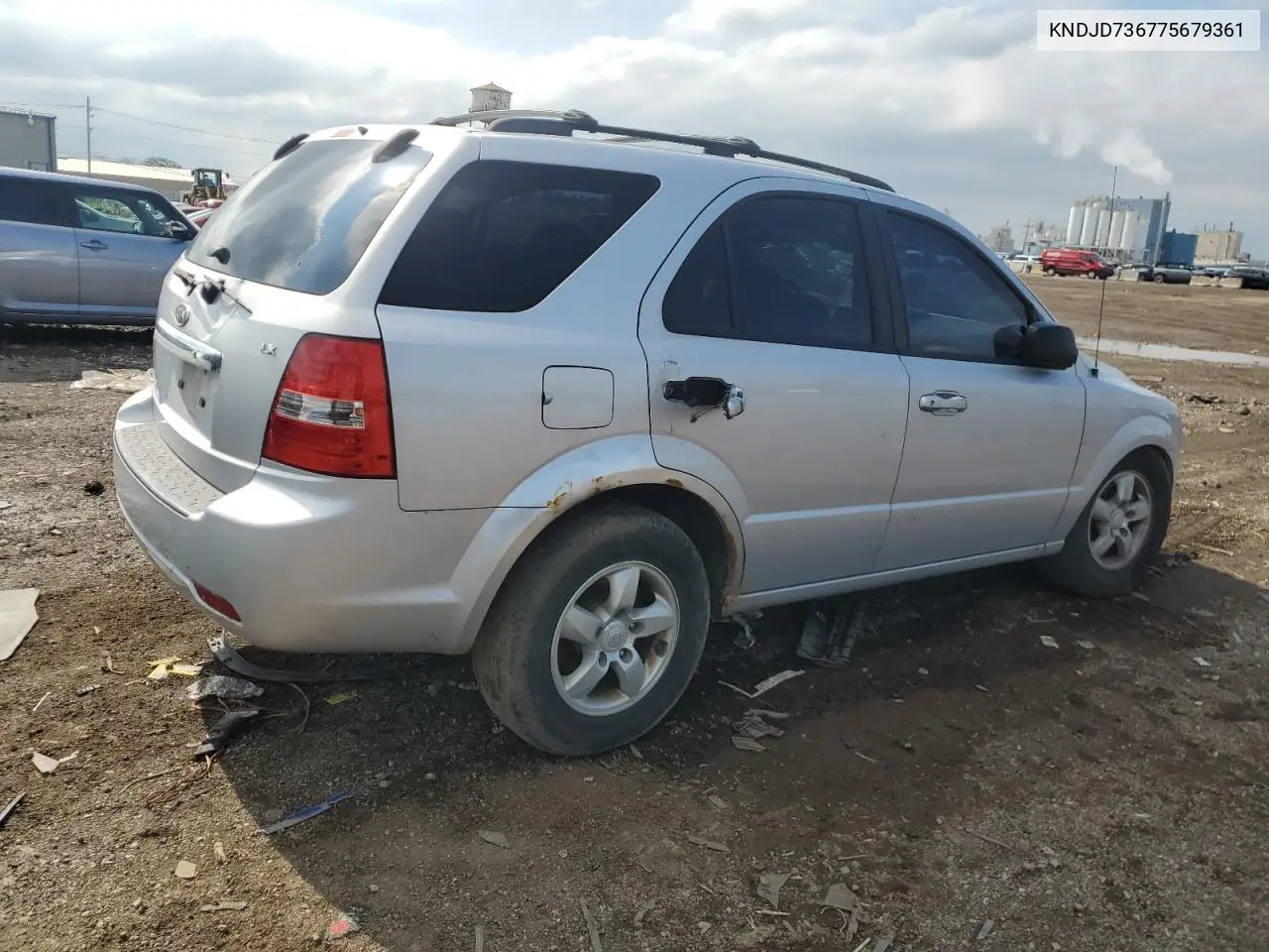 2007 Kia Sorento Ex VIN: KNDJD736775679361 Lot: 58926595