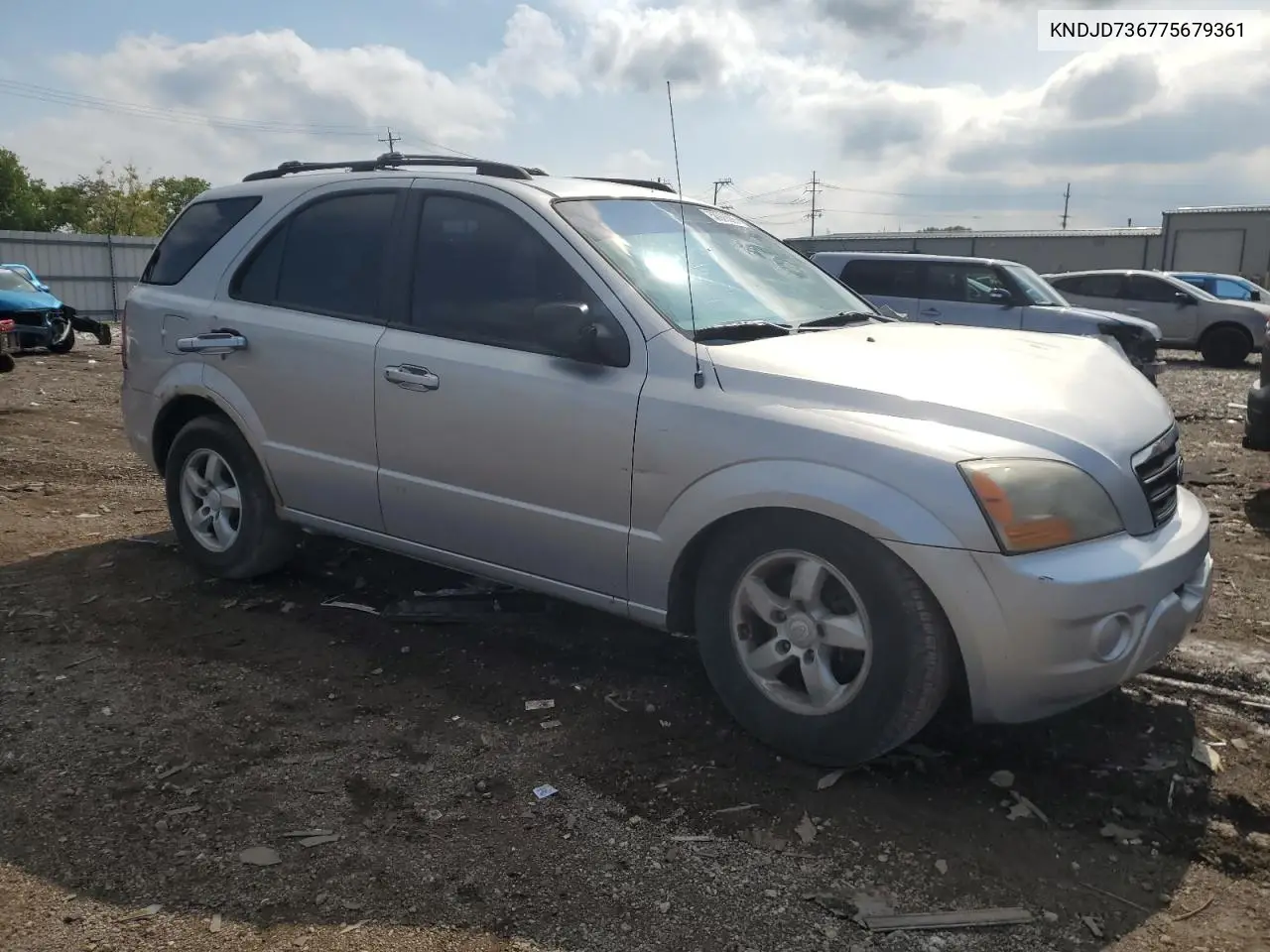2007 Kia Sorento Ex VIN: KNDJD736775679361 Lot: 58926595