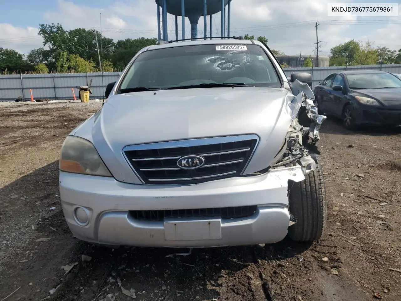 2007 Kia Sorento Ex VIN: KNDJD736775679361 Lot: 58926595