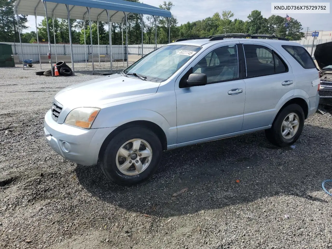 2007 Kia Sorento Ex VIN: KNDJD736X75729752 Lot: 60227745