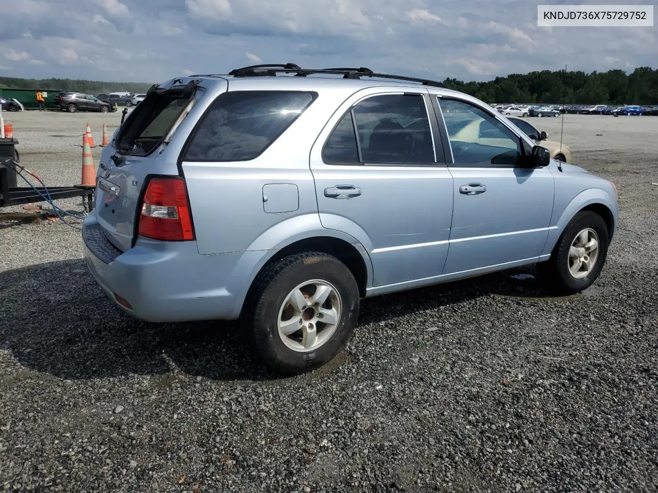 2007 Kia Sorento Ex VIN: KNDJD736X75729752 Lot: 60227745