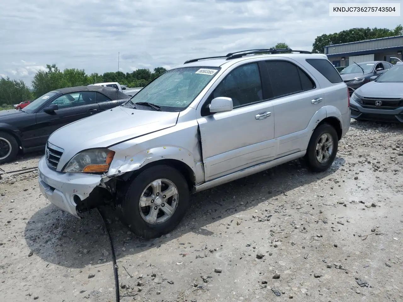 2007 Kia Sorento Ex VIN: KNDJC736275743504 Lot: 60903585