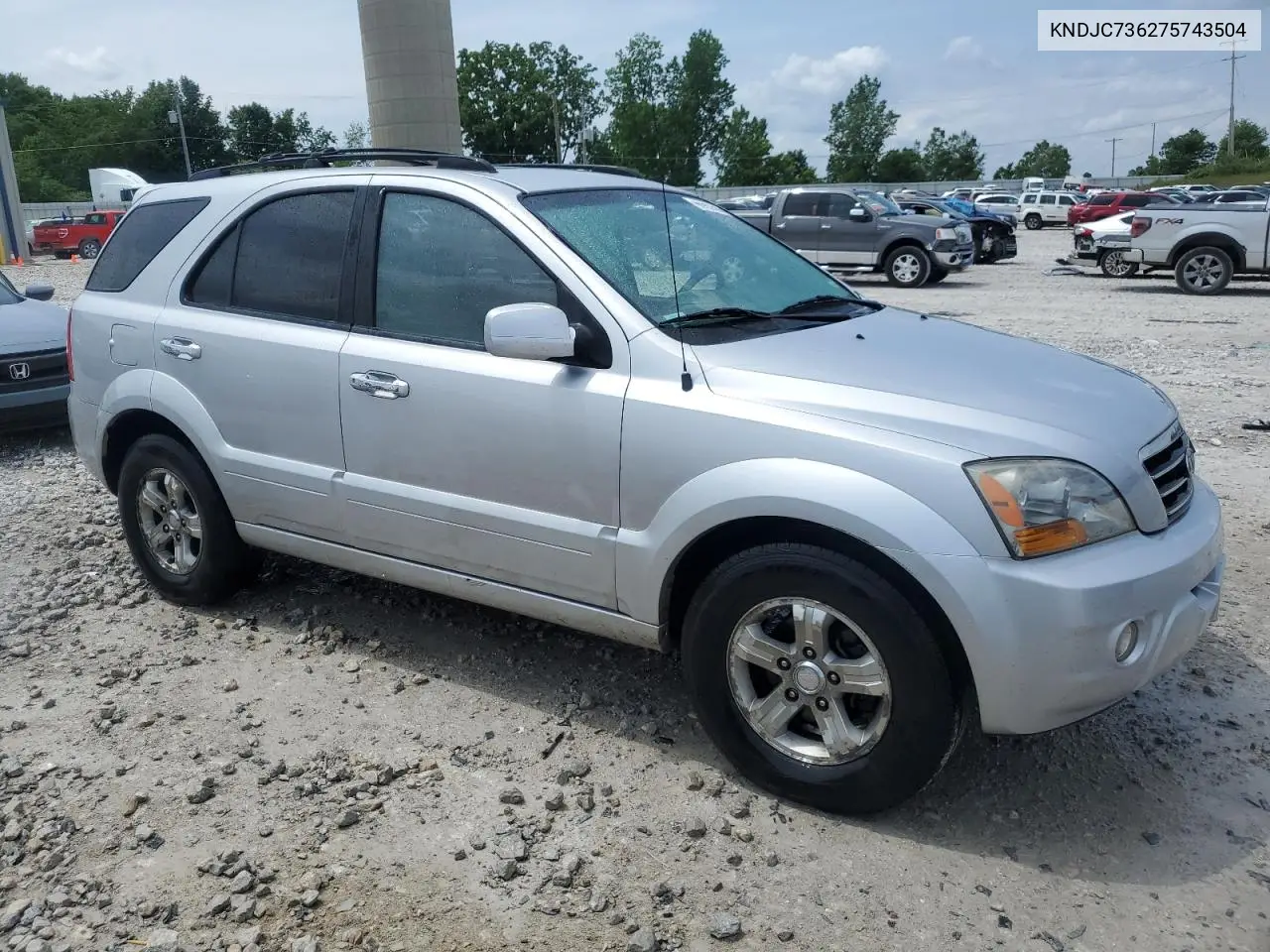 2007 Kia Sorento Ex VIN: KNDJC736275743504 Lot: 60903585