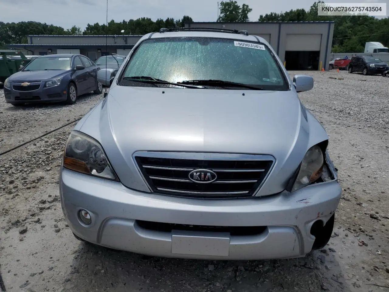 2007 Kia Sorento Ex VIN: KNDJC736275743504 Lot: 60903585