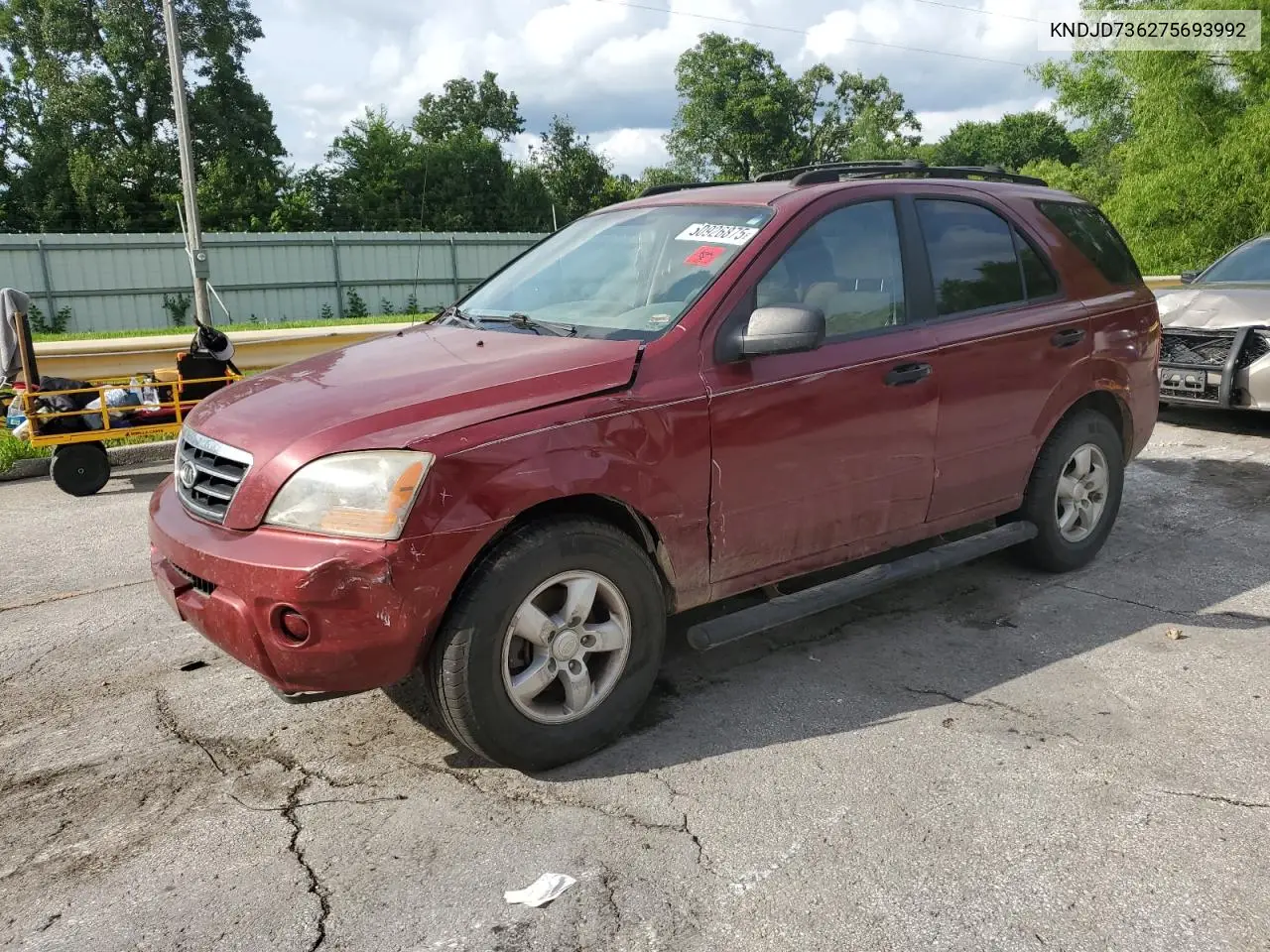 2007 Kia Sorento Ex VIN: KNDJD736275693992 Lot: 60926875