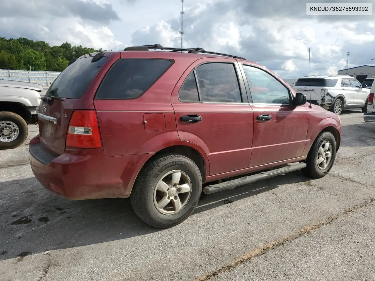 2007 Kia Sorento Ex VIN: KNDJD736275693992 Lot: 60926875