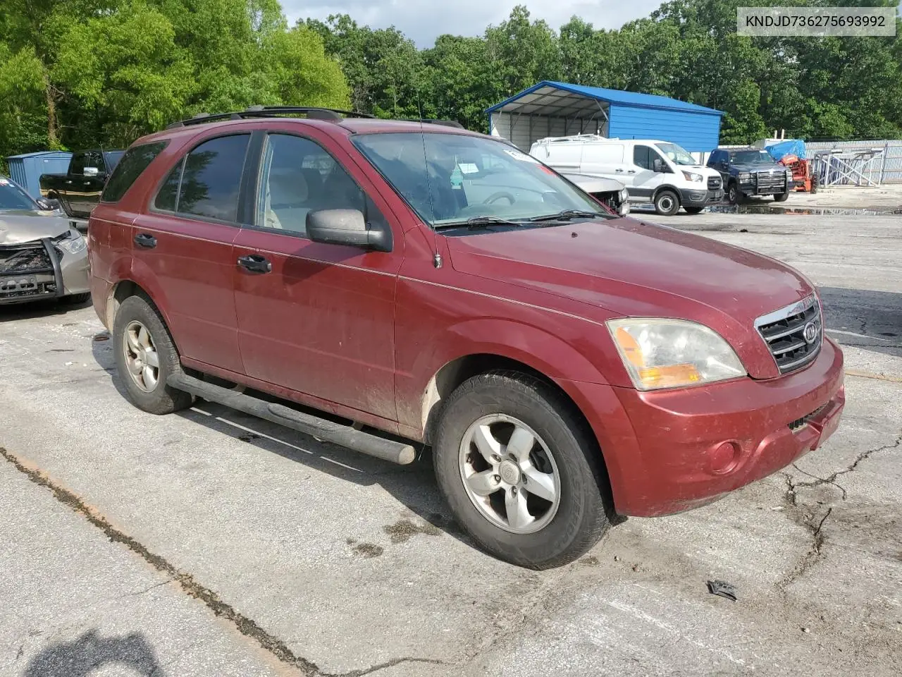 2007 Kia Sorento Ex VIN: KNDJD736275693992 Lot: 60926875