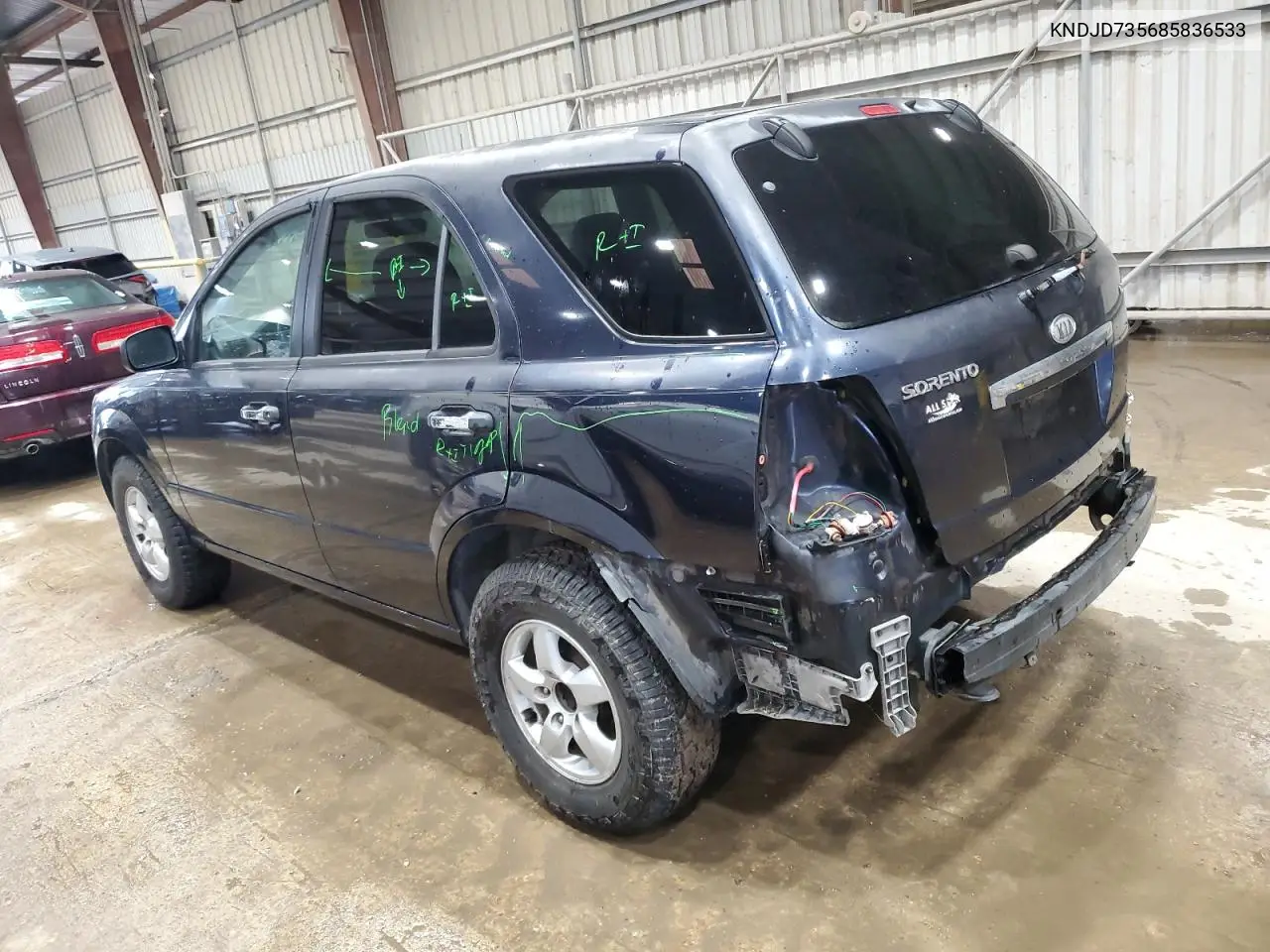 2008 Kia Sorento Ex VIN: KNDJD735685836533 Lot: 56112985