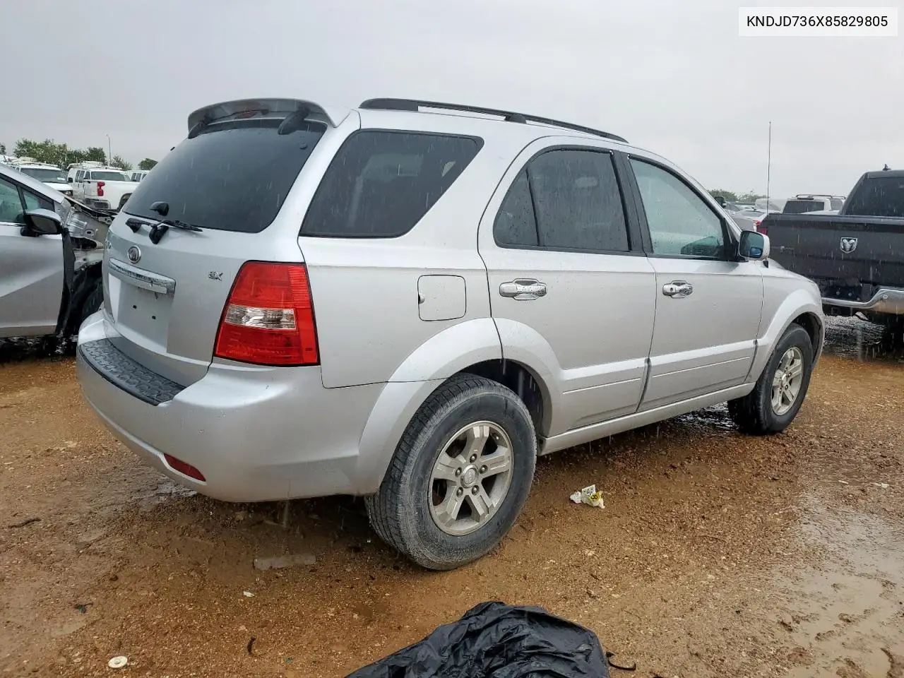 2008 Kia Sorento Ex VIN: KNDJD736X85829805 Lot: 60634765