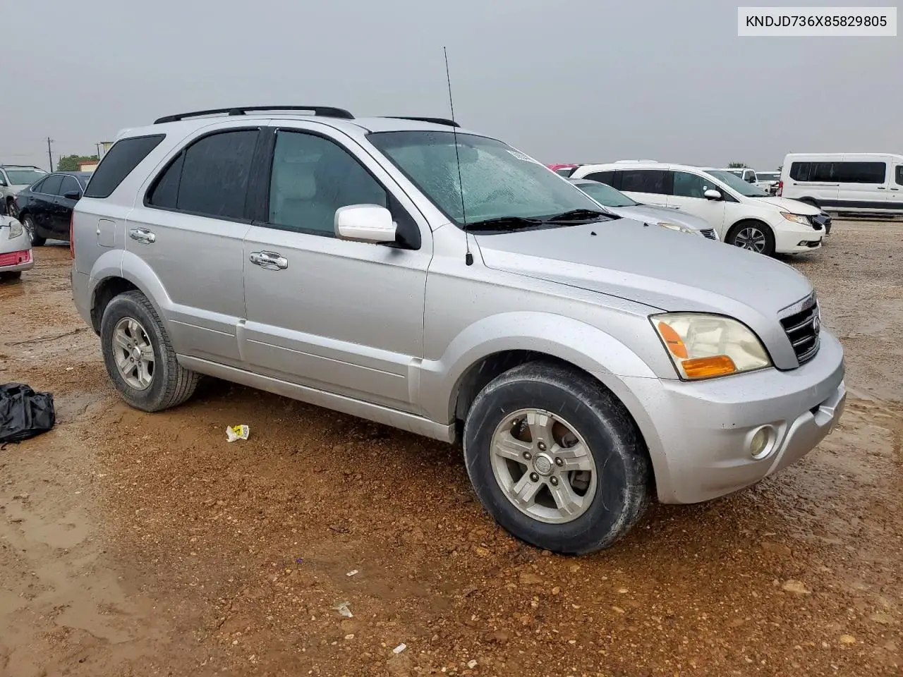 2008 Kia Sorento Ex VIN: KNDJD736X85829805 Lot: 60634765