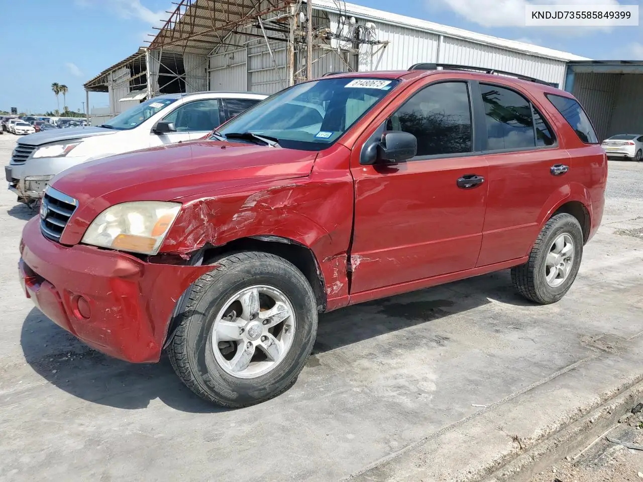 2008 Kia Sorento Ex VIN: KNDJD735585849399 Lot: 61480675