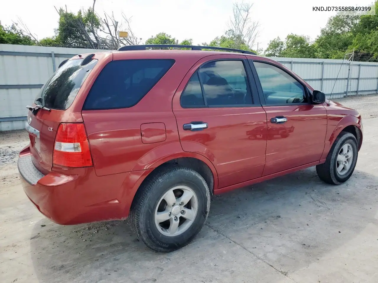 2008 Kia Sorento Ex VIN: KNDJD735585849399 Lot: 61480675