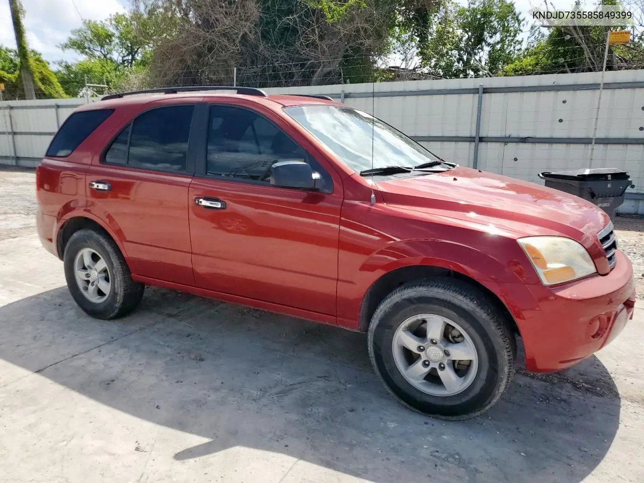 2008 Kia Sorento Ex VIN: KNDJD735585849399 Lot: 61480675