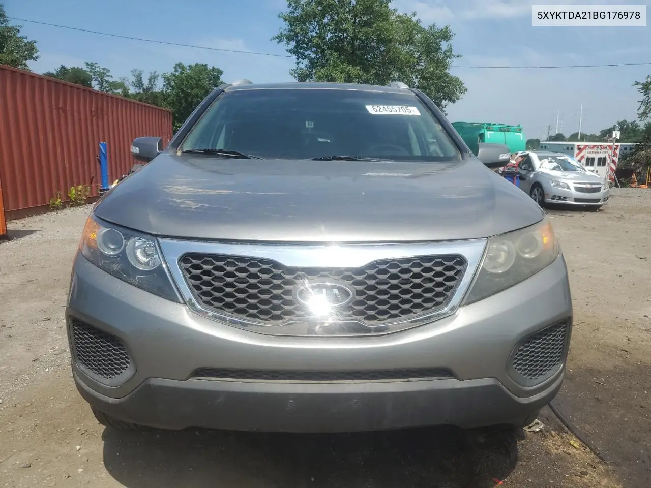 2011 Kia Sorento Base VIN: 5XYKTDA21BG176978 Lot: 62455705