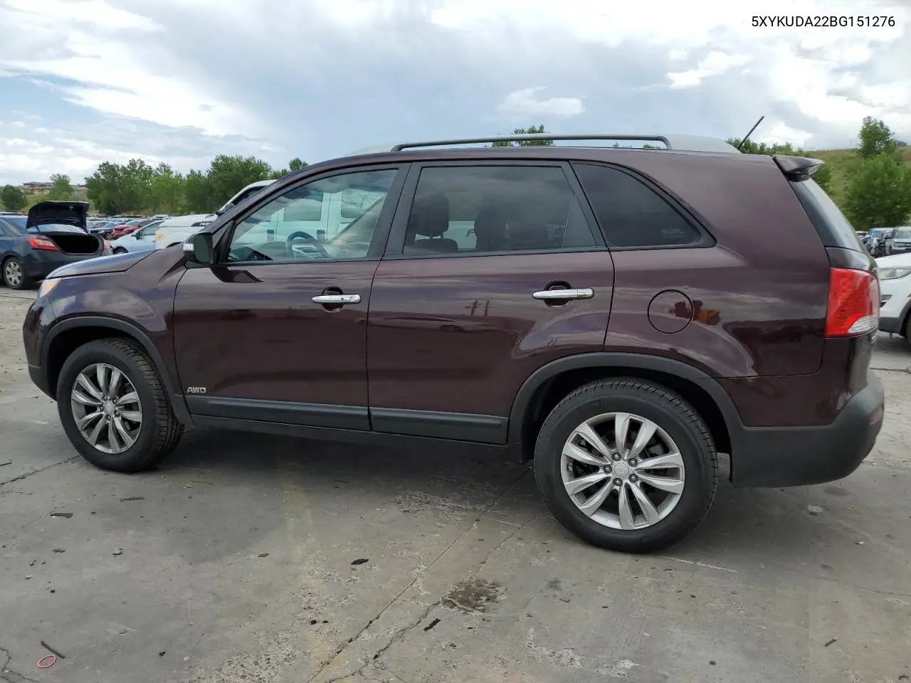 2011 Kia Sorento Ex VIN: 5XYKUDA22BG151276 Lot: 62825945